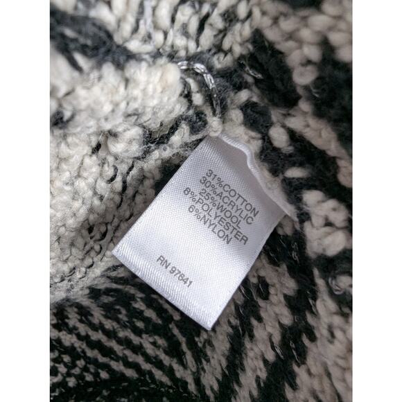 J. Jill Willow Fringe Marled Wool Blend Sweater Cardigan - Picture 8 of 9